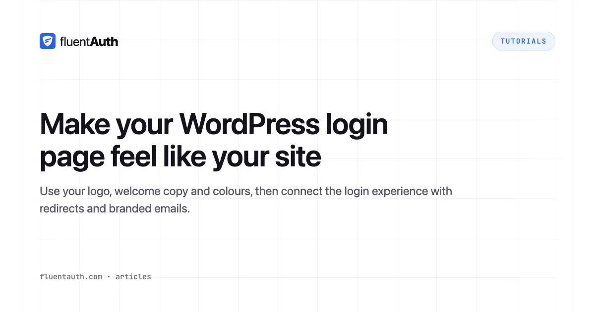 Cover illustration for Make your WordPress login page feel like your site