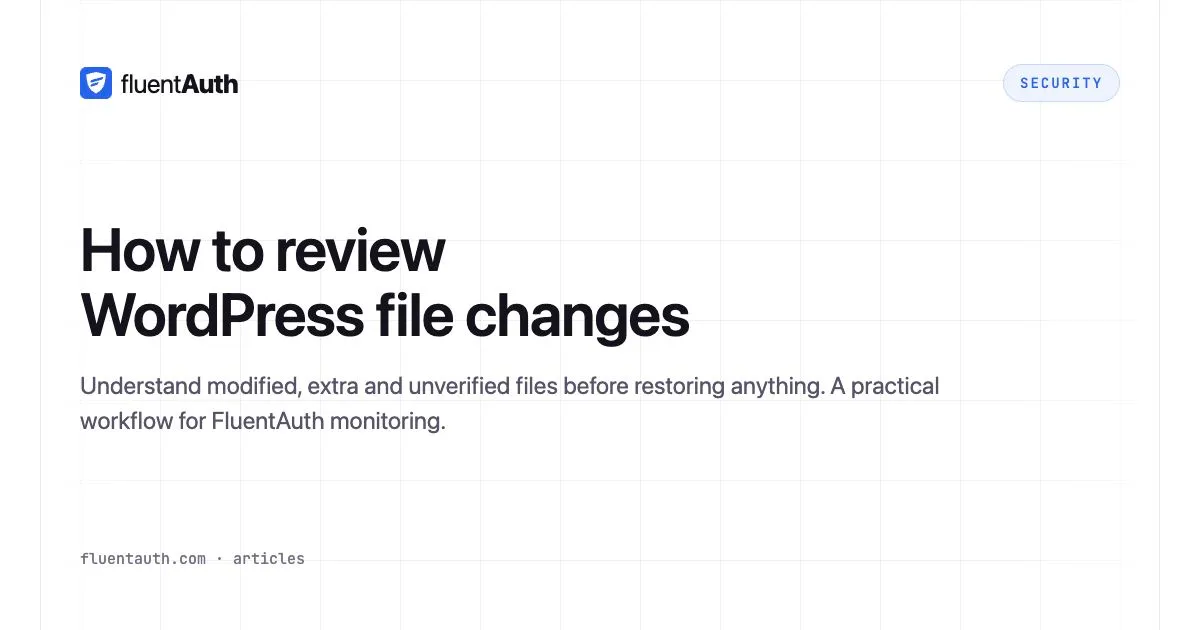 Cover illustration for How to review WordPress file changes