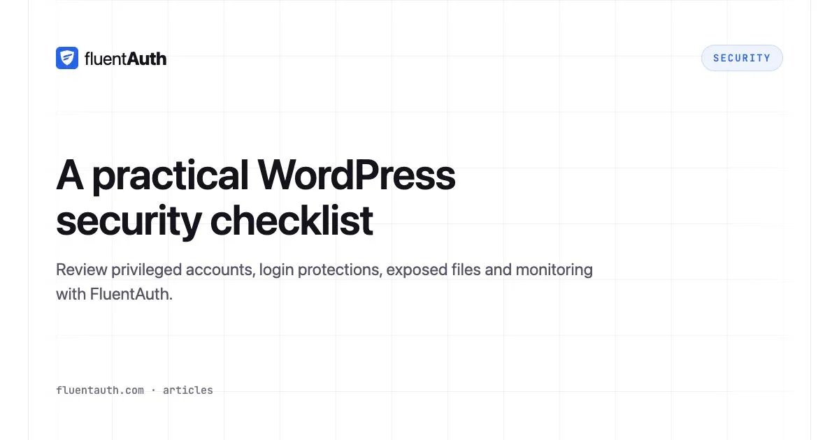 Cover illustration for A practical WordPress security checklist